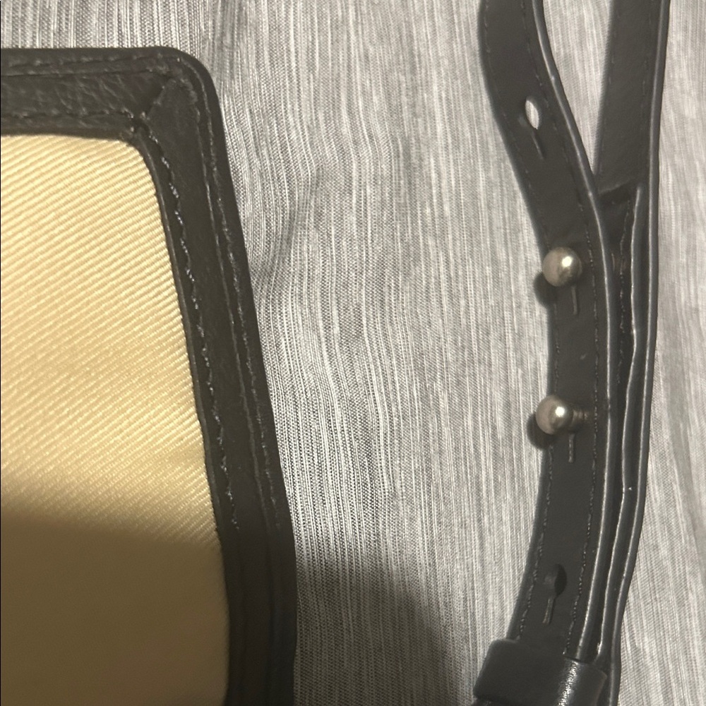 Lucky Brand Black Leather Crossbody Bag with Ring Accent - Picture 6 of 7